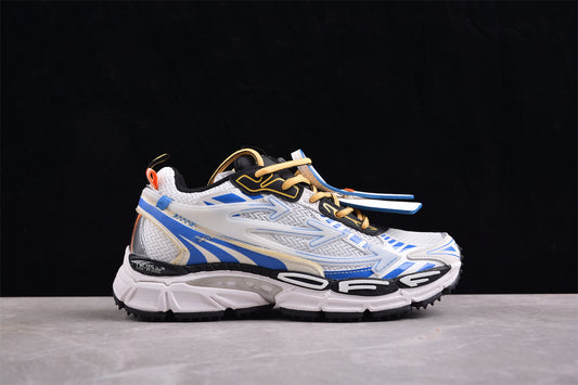 Off-White™ x Nike Zoom Vomero 5 (White/Blue/Black/Orange) – Ein Meisterwerk moderner Streetwear-Kultur