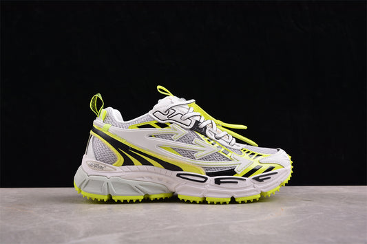 Off-White™ x Nike Zoom Vomero 5 – Weiß/Neon-Gelb/Schwarz
