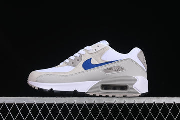 Nike Air Max 90 (White/Grey/Beige/Blue) – A Timeless Fusion of Classic Elegance and Modern Edge